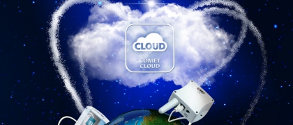 Ethernet výstup WebSensorov sme prepojili s COMET Cloud
