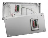 Datalogger MS6D v ochrannom kryte IP54 s pripojenou svorkovnicou na veku