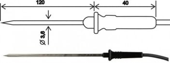 Teplotná sonda 2304-220/E, konektor ELKA, kábel 1 meter